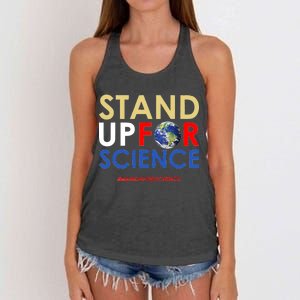 Stand Up For Science March For Science Earth Day Women's Knotted Racerback Tank