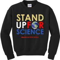 Stand Up For Science March For Science Earth Day Kids Sweatshirt