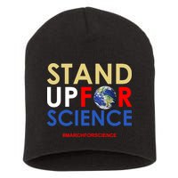 Stand Up For Science March For Science Earth Day Short Acrylic Beanie