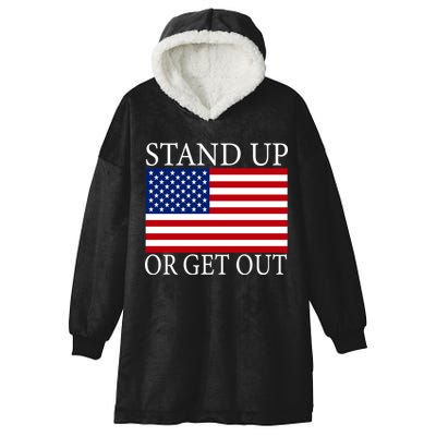 Stand Up Or Get Out Hooded Wearable Blanket