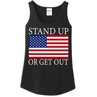 Stand Up Or Get Out Ladies Essential Tank