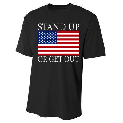 Stand Up Or Get Out Performance Sprint T-Shirt