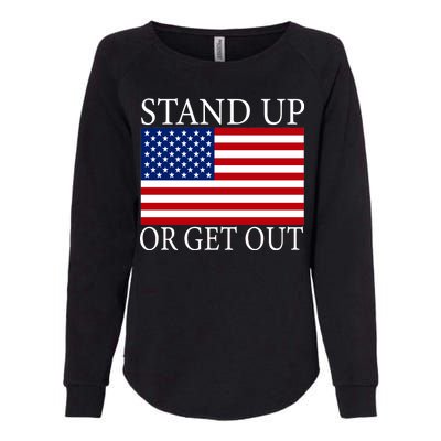 Stand Up Or Get Out Womens California Wash Sweatshirt