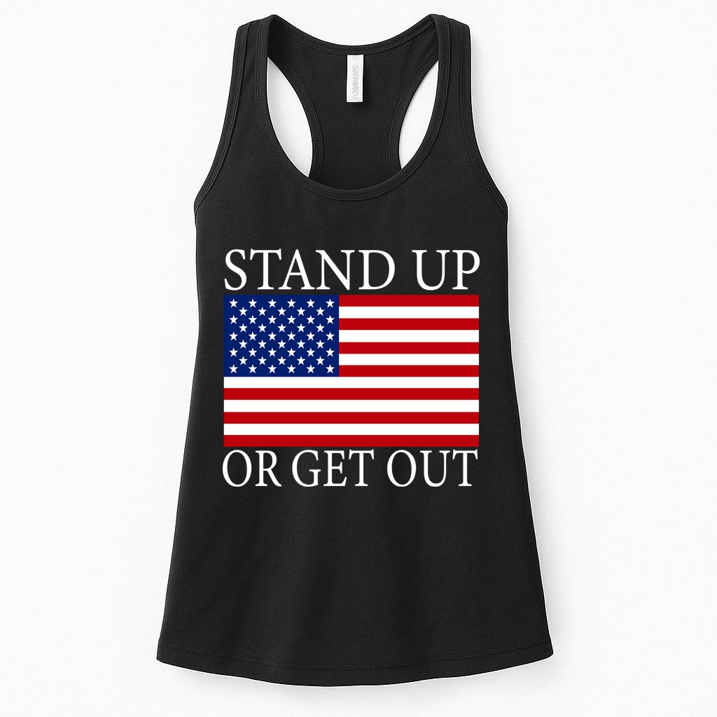 Stand Up Or Get Out Womens Tank Top