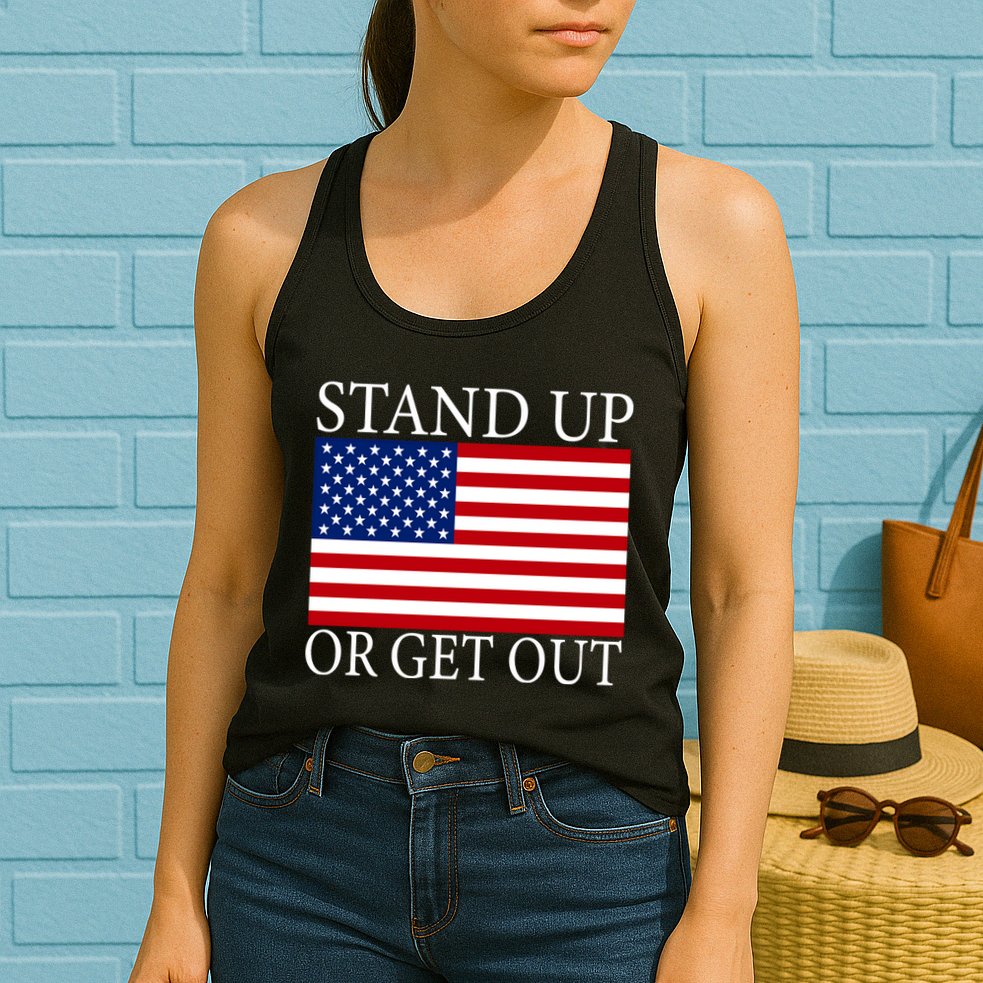 Stand Up Or Get Out Womens Tank Top