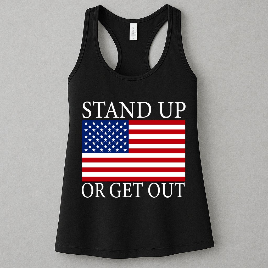Stand Up Or Get Out Womens Tank Top