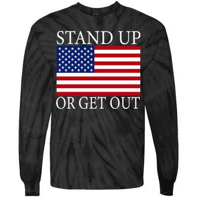 Stand Up Or Get Out Tie-Dye Long Sleeve Shirt