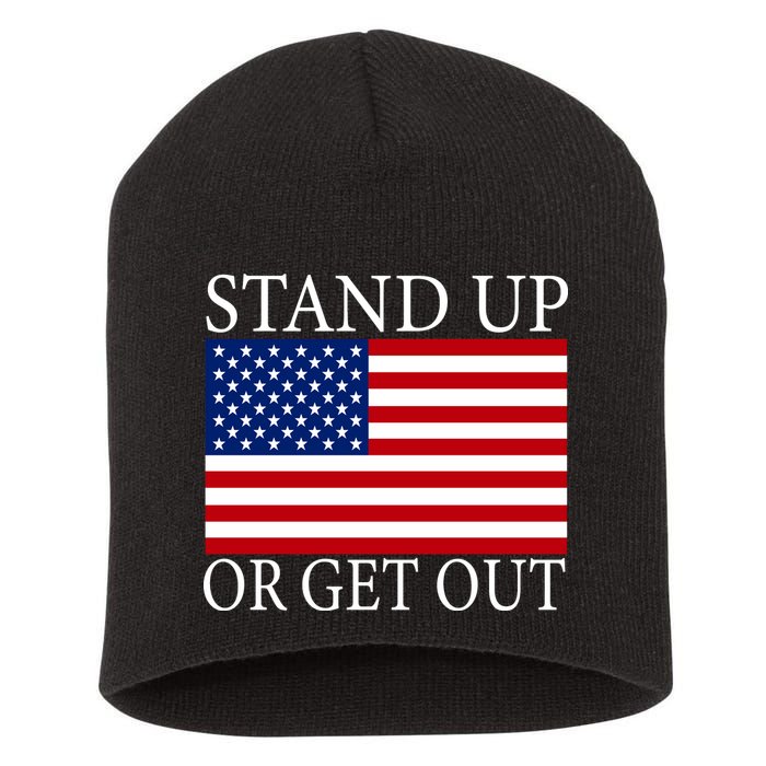 Stand Up Or Get Out Short Acrylic Beanie