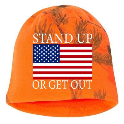 Stand Up Or Get Out Kati - Camo Knit Beanie