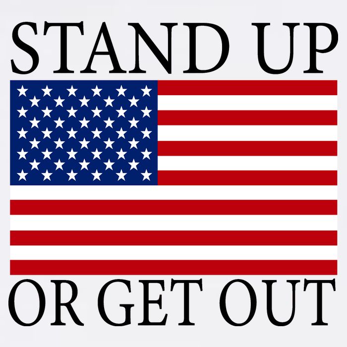 Stand Up Or Get Out Garment-Dyed Sweatshirt