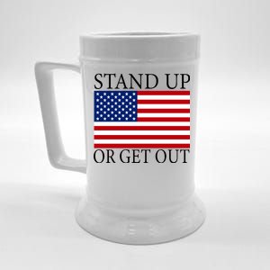 Stand Up Or Get Out Beer Stein