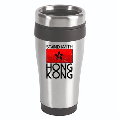Stand With Hong Kong Pro Democracy 16oz Travel Tumbler