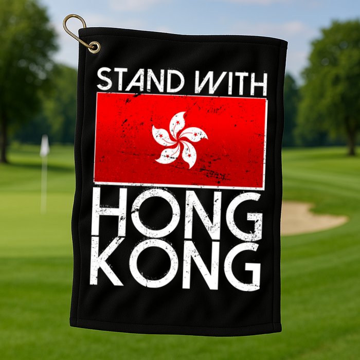 Stand With Hong Kong Pro Democracy Golf Towel