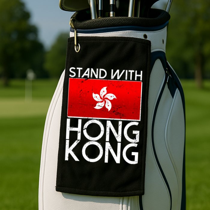 Stand With Hong Kong Pro Democracy Golf Towel