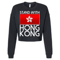 Stand With Hong Kong Pro Democracy Cropped Pullover Crew