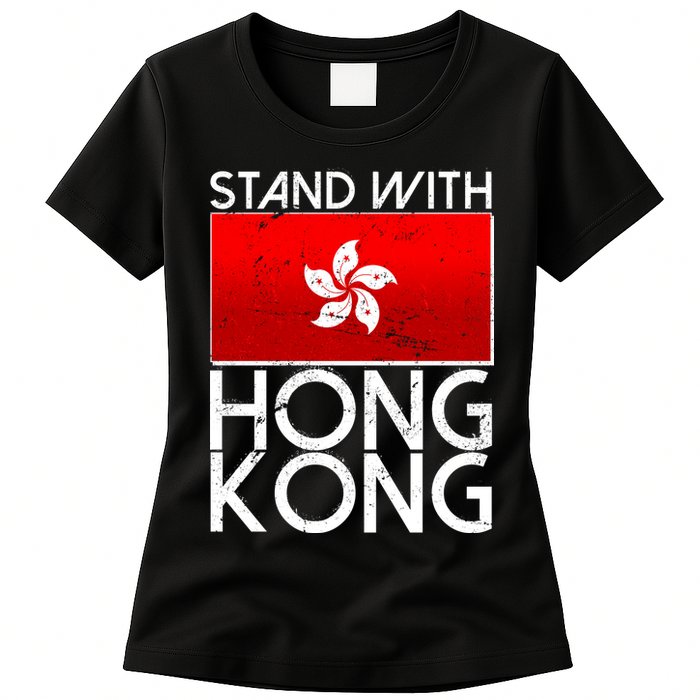 Stand With Hong Kong Pro Democracy Womens T-Shirt