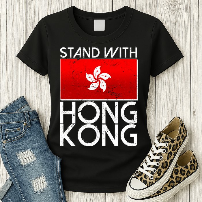 Stand With Hong Kong Pro Democracy Womens T-Shirt