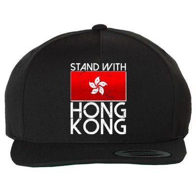 Stand With Hong Kong Pro Democracy Wool Snapback Cap
