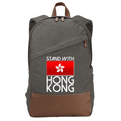 Stand With Hong Kong Pro Democracy Cotton Canvas Backpack
