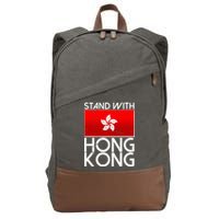 Stand With Hong Kong Pro Democracy Cotton Canvas Backpack