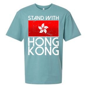 Stand With Hong Kong Pro Democracy Sueded Cloud Jersey T-Shirt