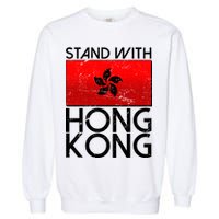 Stand With Hong Kong Pro Democracy Garment-Dyed Sweatshirt