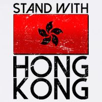 Stand With Hong Kong Pro Democracy Garment-Dyed Sweatshirt
