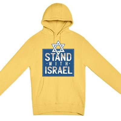 Stand With Israel Premium Pullover Hoodie