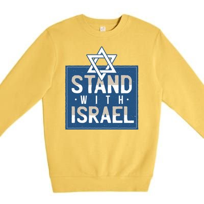 Stand With Israel Premium Crewneck Sweatshirt