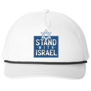 Stand With Israel Snapback Five-Panel Rope Hat