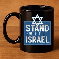 Stand With Israel 11oz C Handle Ceramic Mug