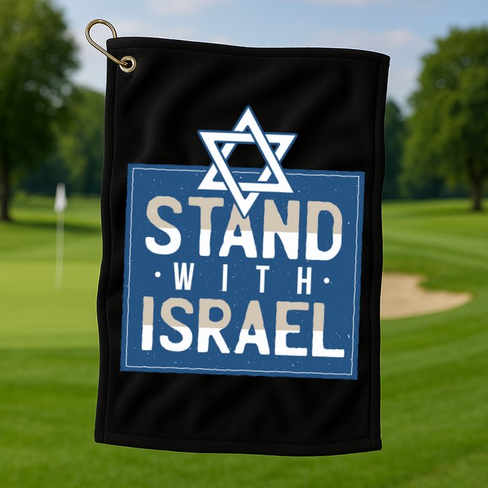 Stand With Israel Golf Towel