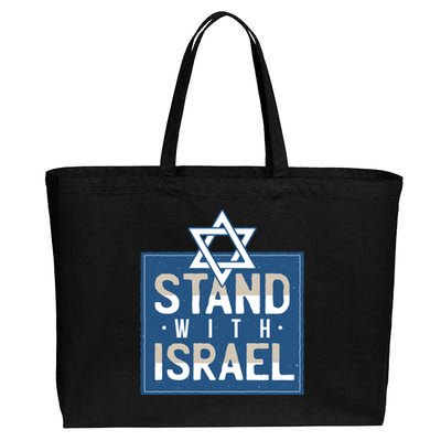 Stand With Israel Cotton Canvas Jumbo Tote