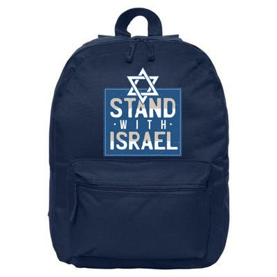 Stand With Israel 16 in Basic Backpack