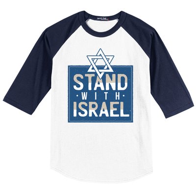 Stand With Israel Baseball Sleeve Shirt