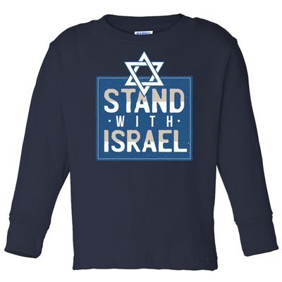 Stand With Israel Toddler Long Sleeve Shirt