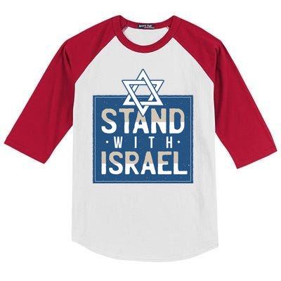 Stand With Israel Kids Colorblock Raglan Jersey