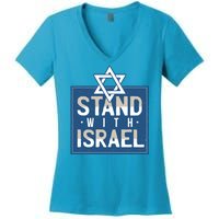 Stand With Israel Women's V-Neck T-Shirt