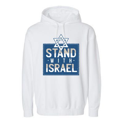 Stand With Israel Garment-Dyed Fleece Hoodie