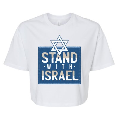 Stand With Israel Bella+Canvas Jersey Crop Tee