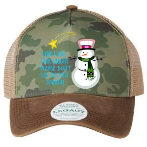 Star Light Star Bright Please Don't Let Me Melt Tonight Snowman Legacy Tie Dye Trucker Hat