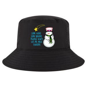 Star Light Star Bright Please Don't Let Me Melt Tonight Snowman Cool Comfort Performance Bucket Hat