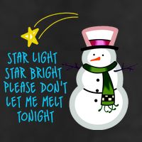 Star Light Star Bright Please Don't Let Me Melt Tonight Snowman Adult Drive Performance Visor