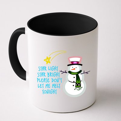 Star Light Star Bright Please Don't Let Me Melt Tonight Snowman Mug