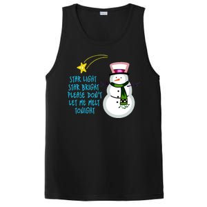 Star Light Star Bright Please Don't Let Me Melt Tonight Snowman PosiCharge Competitor Tank