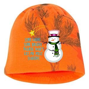 Star Light Star Bright Please Don't Let Me Melt Tonight Snowman Kati - Camo Knit Beanie