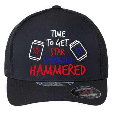 Star Spangled Hammered Flexfit Unipanel Trucker Cap