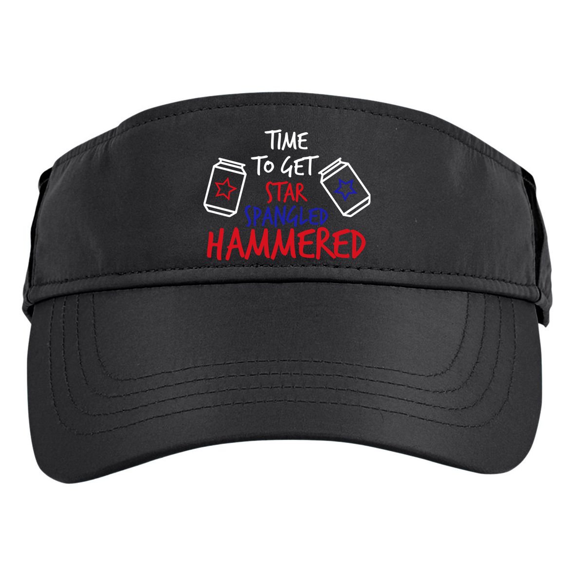 Star Spangled Hammered Adult Drive Performance Visor