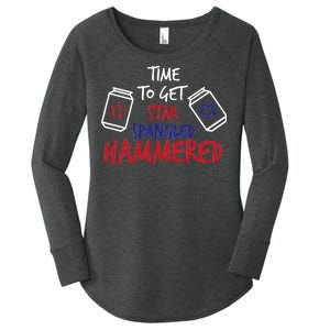 Star Spangled Hammered Women's Perfect Tri Tunic Long Sleeve Shirt