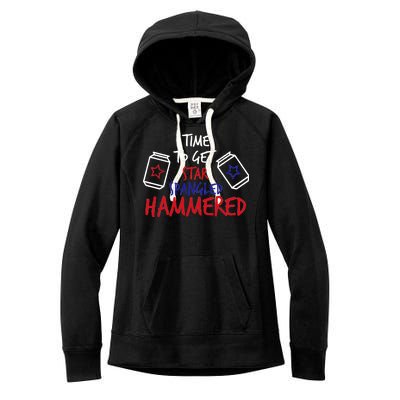 Star Spangled Hammered Women's Fleece Hoodie